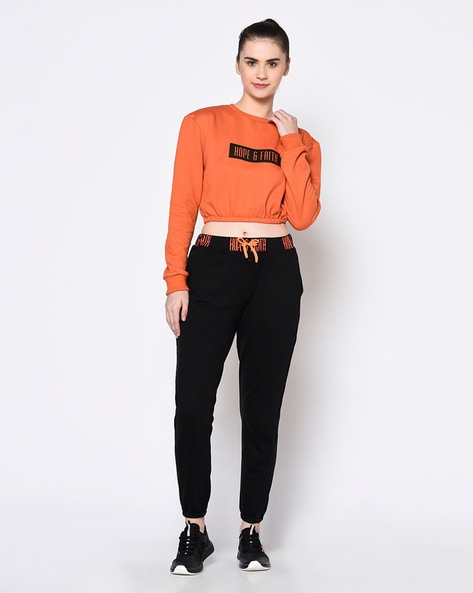 orange tracksuit womens