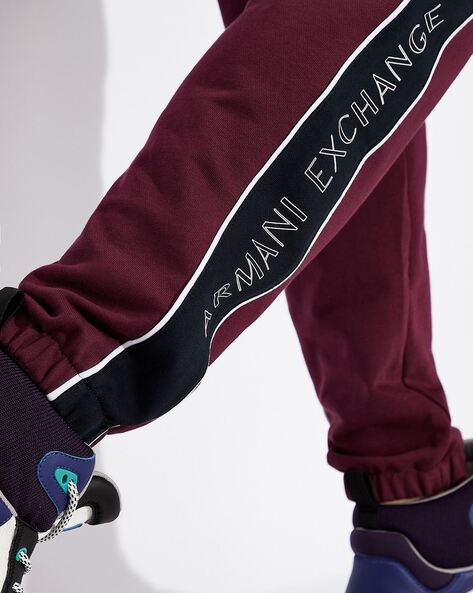 Buy Purple Track Pants for Men by ARMANI EXCHANGE Online 