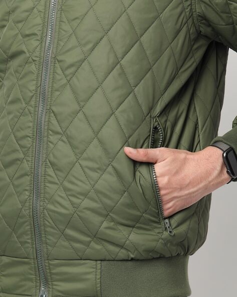 The Quilted Bomber Jacket in Espresso – Iron Pyrite Production