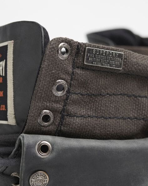 Superdry mid trawler deals boots in black