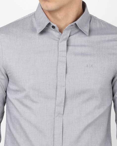 Camisa Armani Slim Fit Slim Fit Shirt With Cutaway Collar