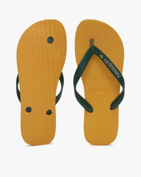 Yellow and 2024 green havaianas