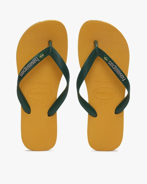 Textured Thong Strap Flip Flops