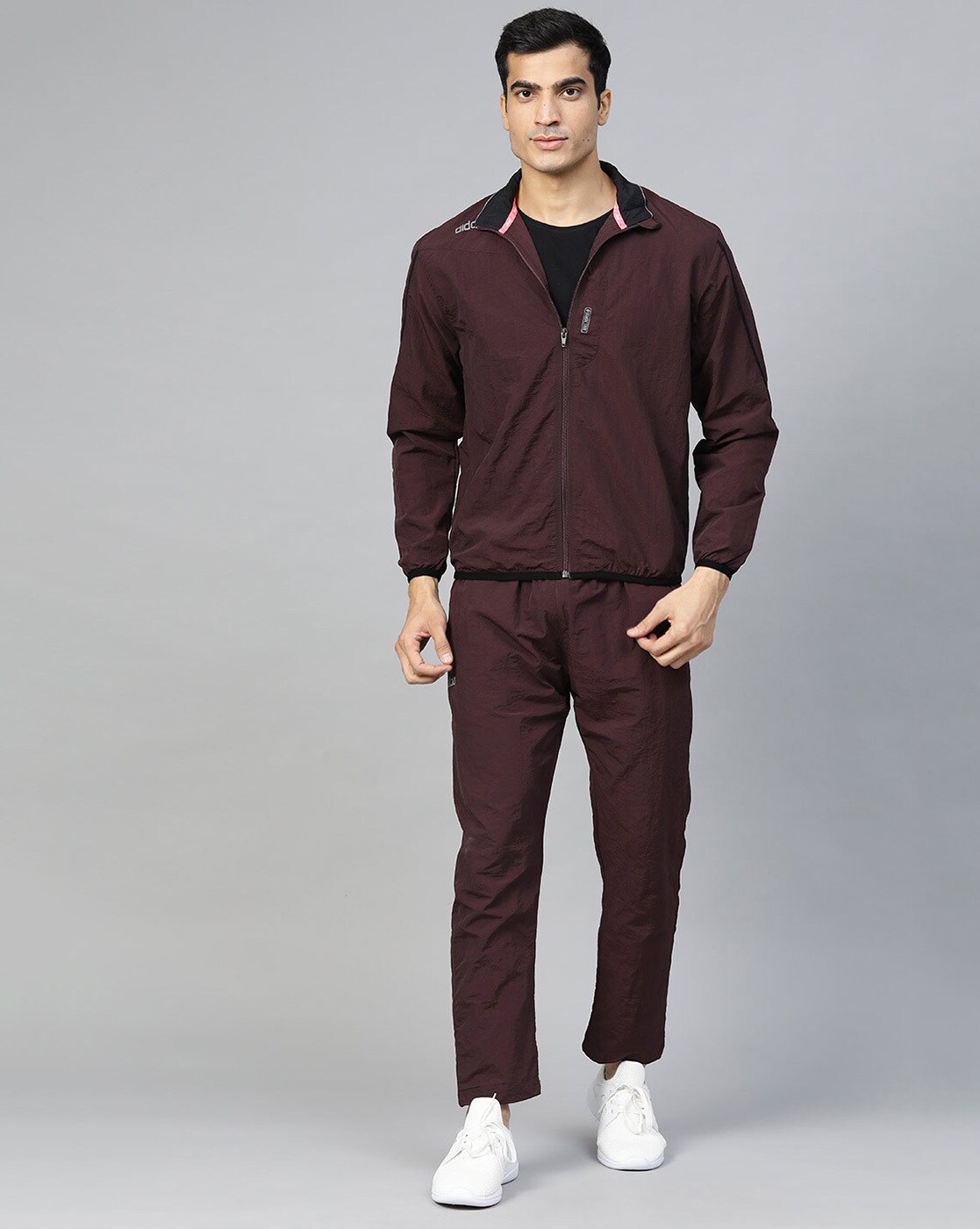 burgundy roots tracksuit