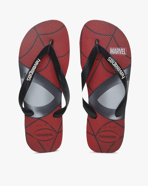 Spider Man Print Thong Strap Flip Flops