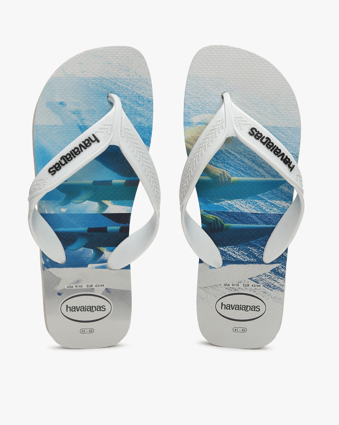 Printed Thong Strap Flip Flops