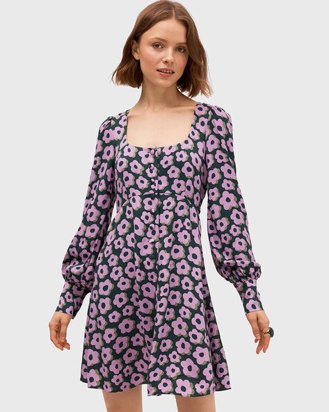 kate spade green floral dress