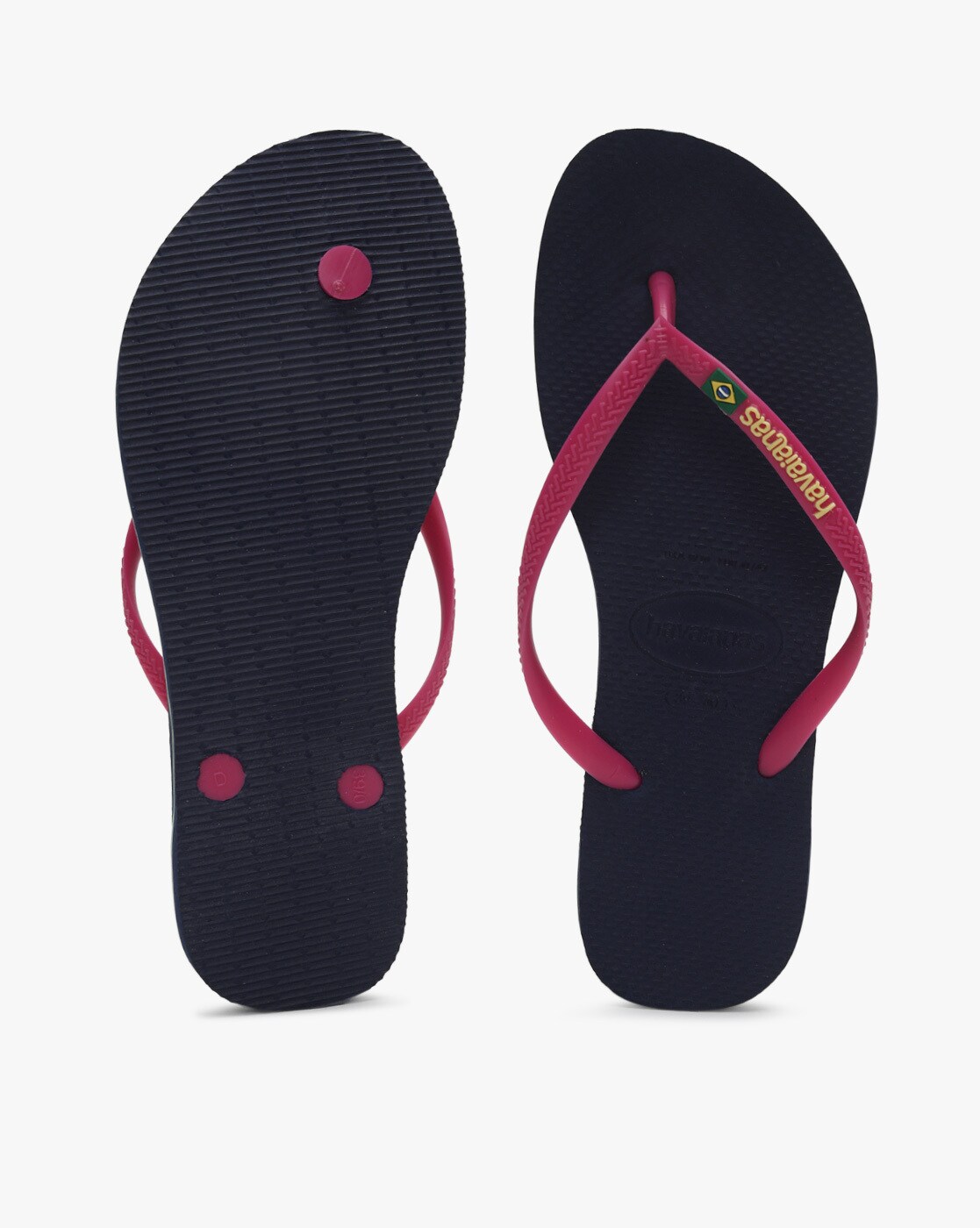 Thong Strap Flip Flops with Branding