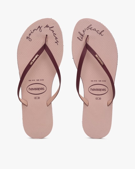 Havaianas Slim Glitter Sandals Rose Gold