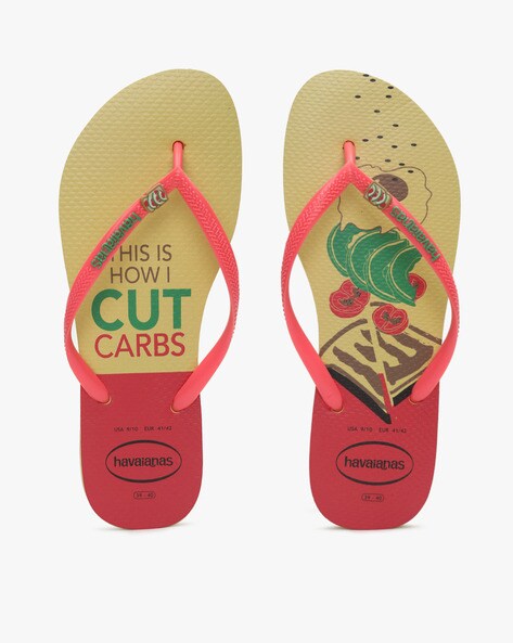 Yellow havaianas flip online flops