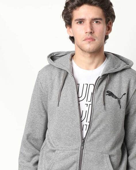 white puma zip up hoodie