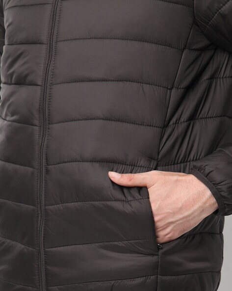 Packable 3/4 puffer jacket