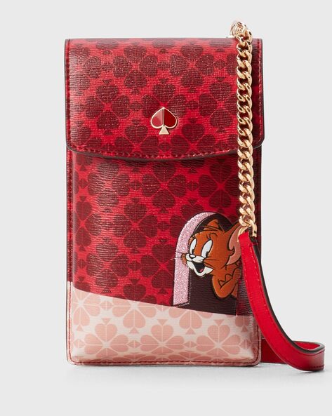 Buy KATE SPADE Tom & Jerry Graphic Print iPhone Crossbody Sling Bag | Red  Color Women | AJIO LUXE