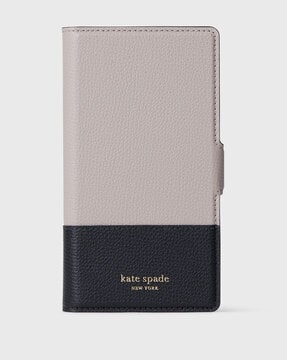 Buy KATE SPADE Sylvia Magnetic Folio Iphone 11 Pro Mobile Case | Beige &  Navy Blue Color Women | AJIO LUXE