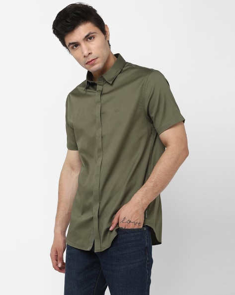 Buy Olive Green Shirts for Men by ARMANI EXCHANGE Online Ajio