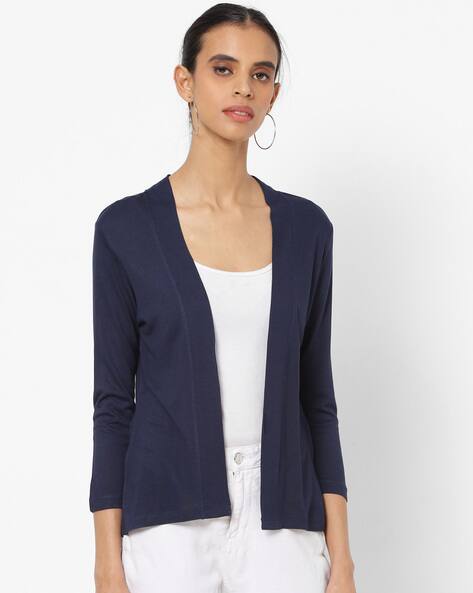 Buy Navy Blue Shrugs u0026 Jackets for Women by Fig Online | Ajio.com