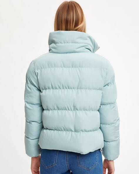 turquoise green jacket