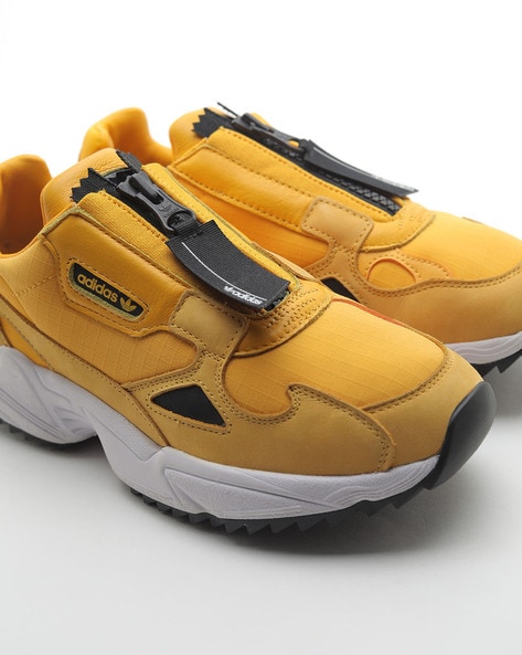 Adidas falcon best sale yellow zip