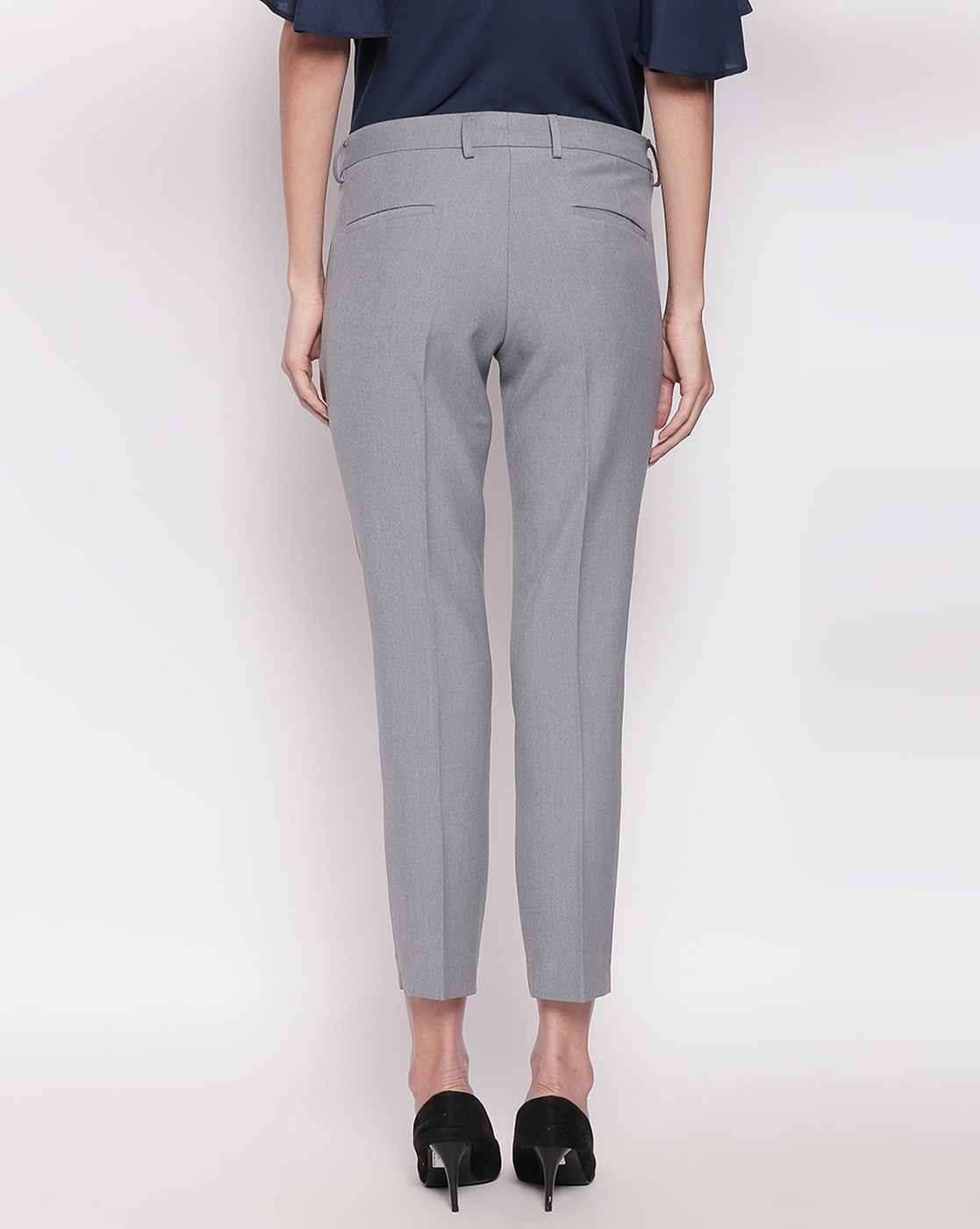 Buy Grey Trousers & Pants for Women by Annabelle by Pantaloons