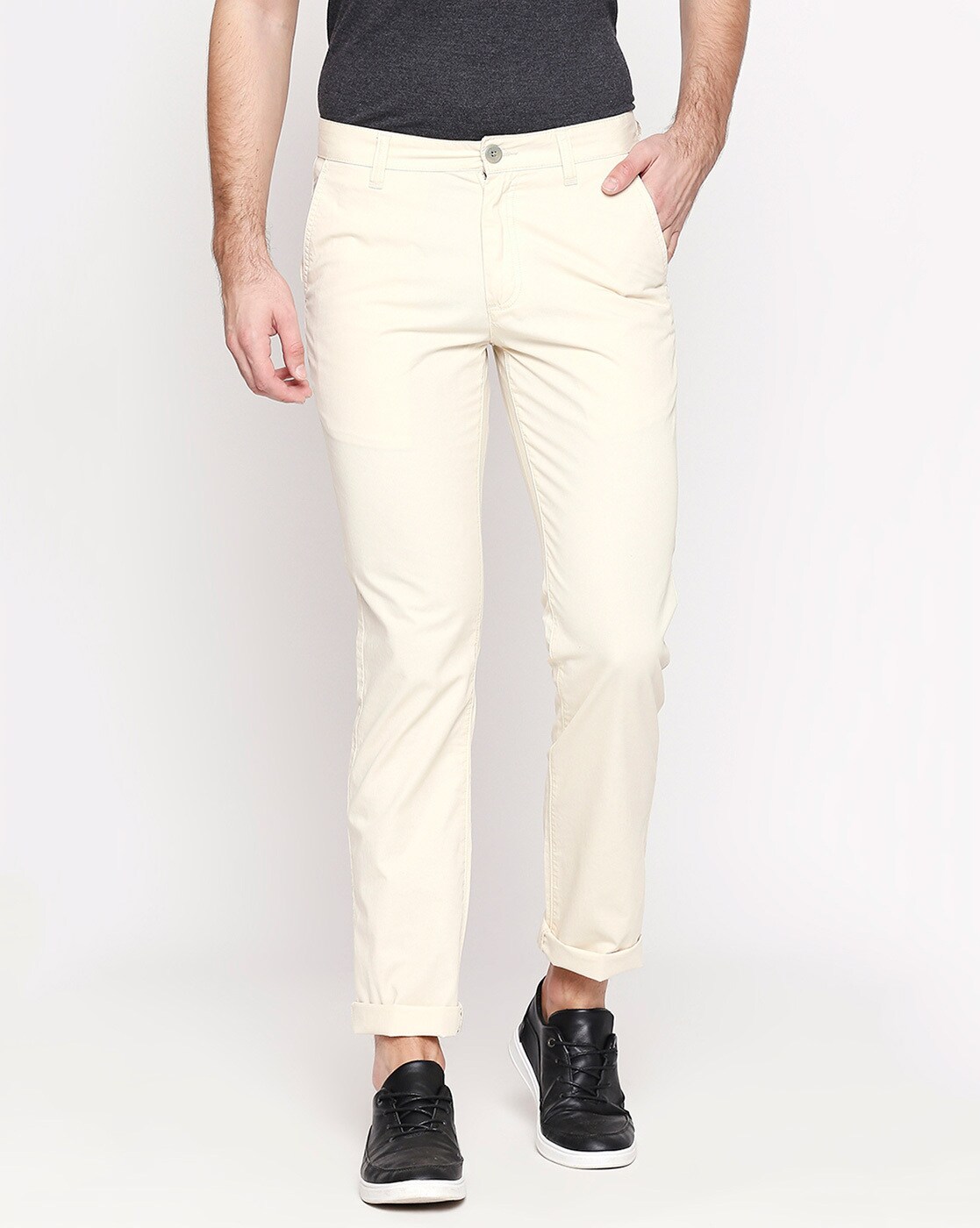 Buy Urban Ranger By Pantaloons Men Slim Fit Trousers - Trousers for Men  25241928 | Myntra