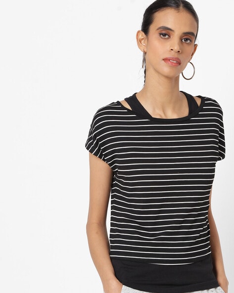 Striped Twofer Top