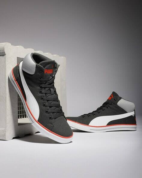 puma mid top lace up casual shoes