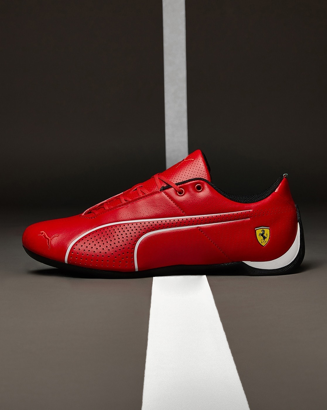 puma ferrari shoes high top red