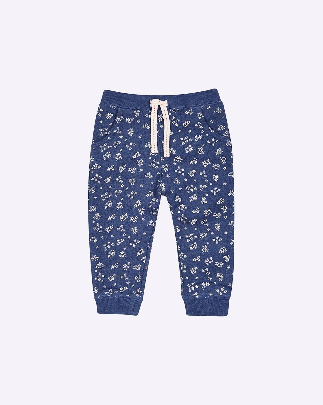 navy blue cuffed track pants