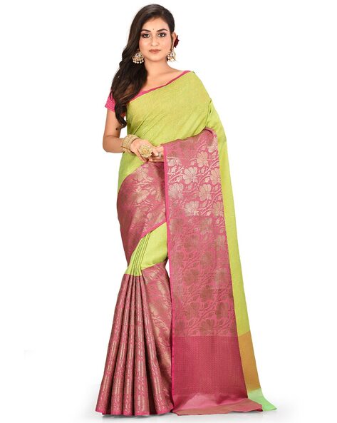 Buy Light Green Sarees For Women By Vastram Online Ajio Com