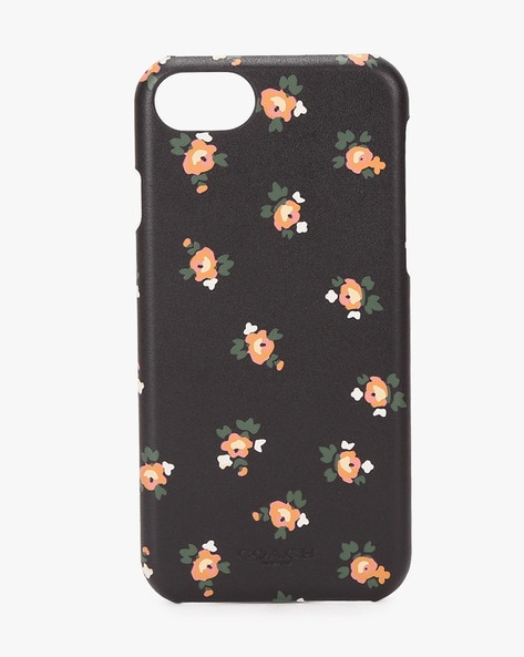Buy Coach iPhone 6/7/8 Floral Print Leather Phone Case | Black Color Women  | AJIO LUXE