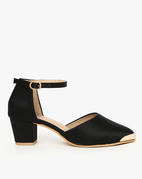 Buy Black Heeled Shoes for Women by Everqupid Online