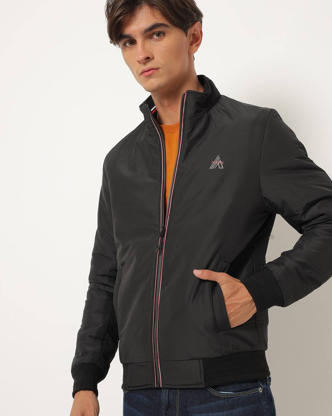 bomber neck jacket