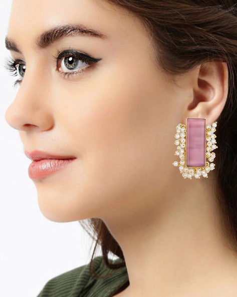 Party Look Cocktail Earrings With Pearls Drop | Mirana-sgquangbinhtourist.com.vn