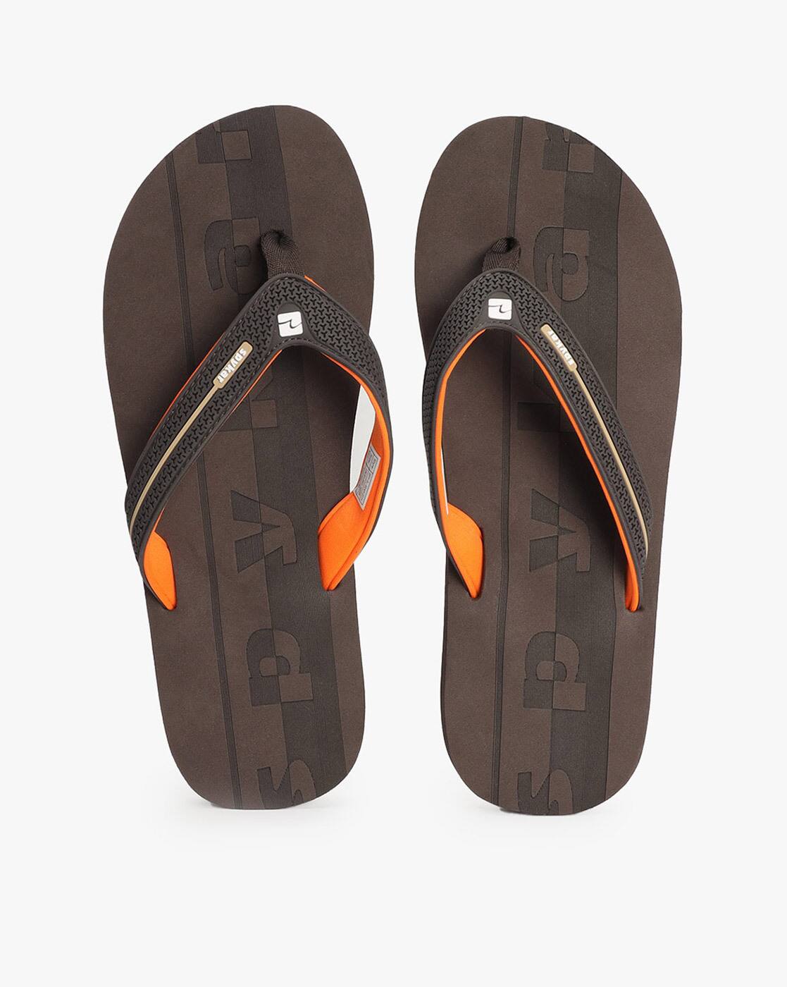 Buy Brown Flip Flop u0026 Slippers for Men by SPYKAR Online | Ajio.com