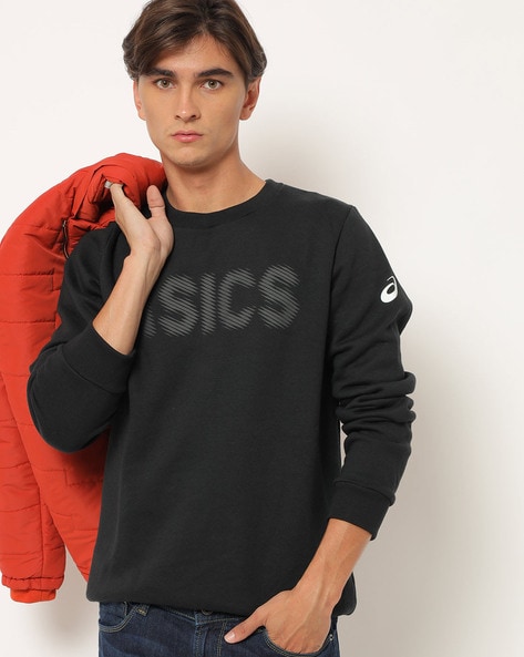 Ligation To block relieve Buy Black Sweatshirt & Hoodies for Men by ASICS Online | Ajio.com
