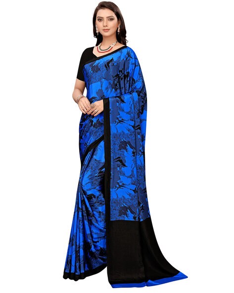 Women's Digitally Printed Saree with Blouse Piece 