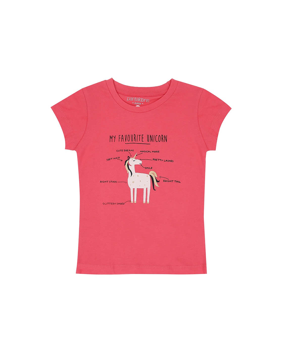 Buy Pink Tshirts for Girls by Pantaloons Junior Online