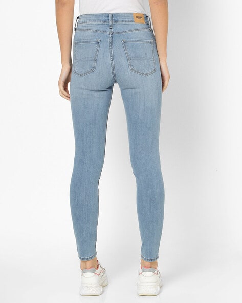 High-Rise Slim Fit Capri Jeans