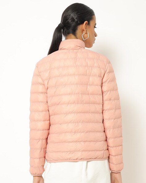 pink packable jacket