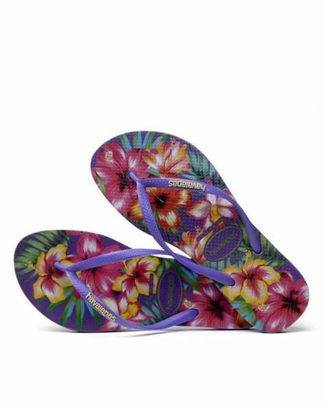 Havaianas purple flip online flops