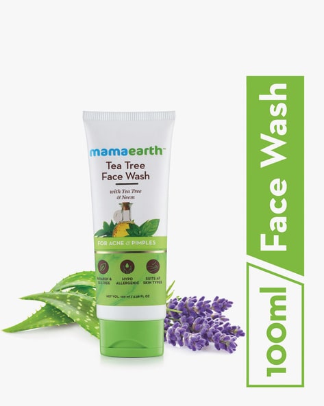 MAMAEARTH Tea Tree Natural Face Wash (Multicoloured)