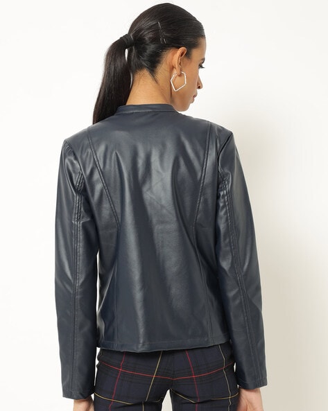 Flying machine leather outlet jacket