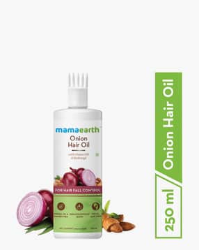 mamaearth Onion Hair Oil for Hair Regrowth & Hair Fall Control - 250 ml-picture-24