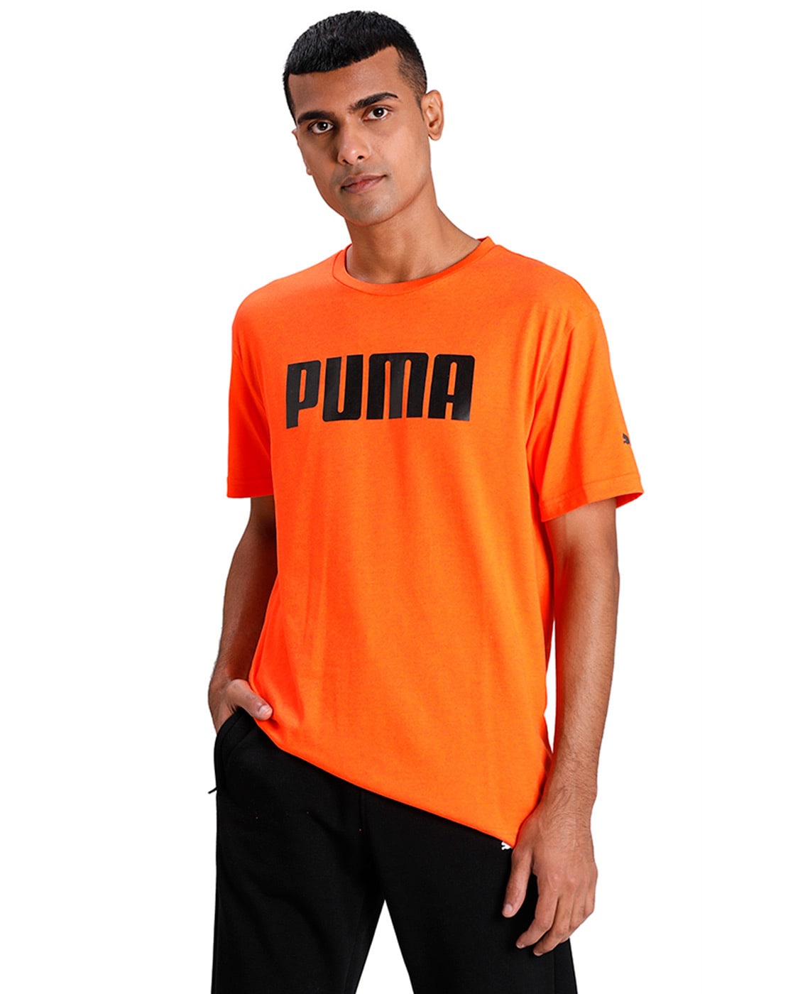 orange puma shirt
