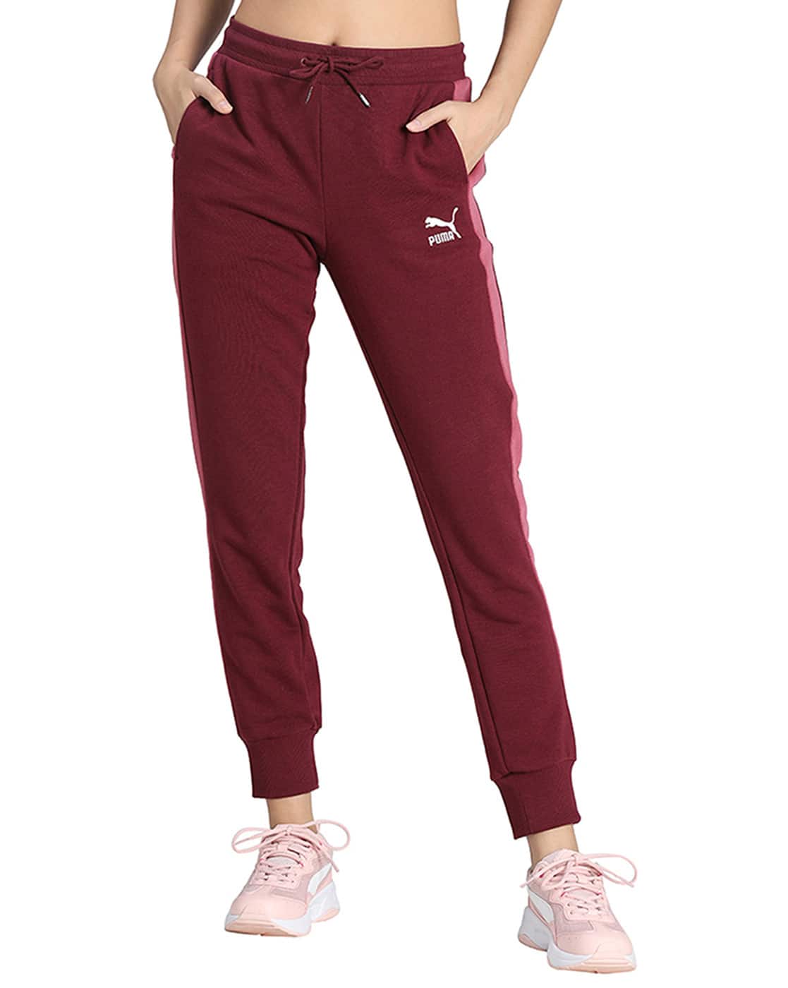 puma burgundy pants