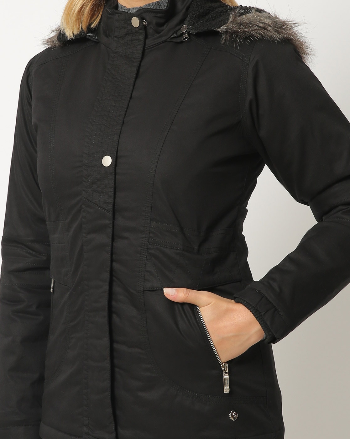 Buy Monte Carlo Green Full Sleeves Parka Jacket for Women's Online @ Tata  CLiQ