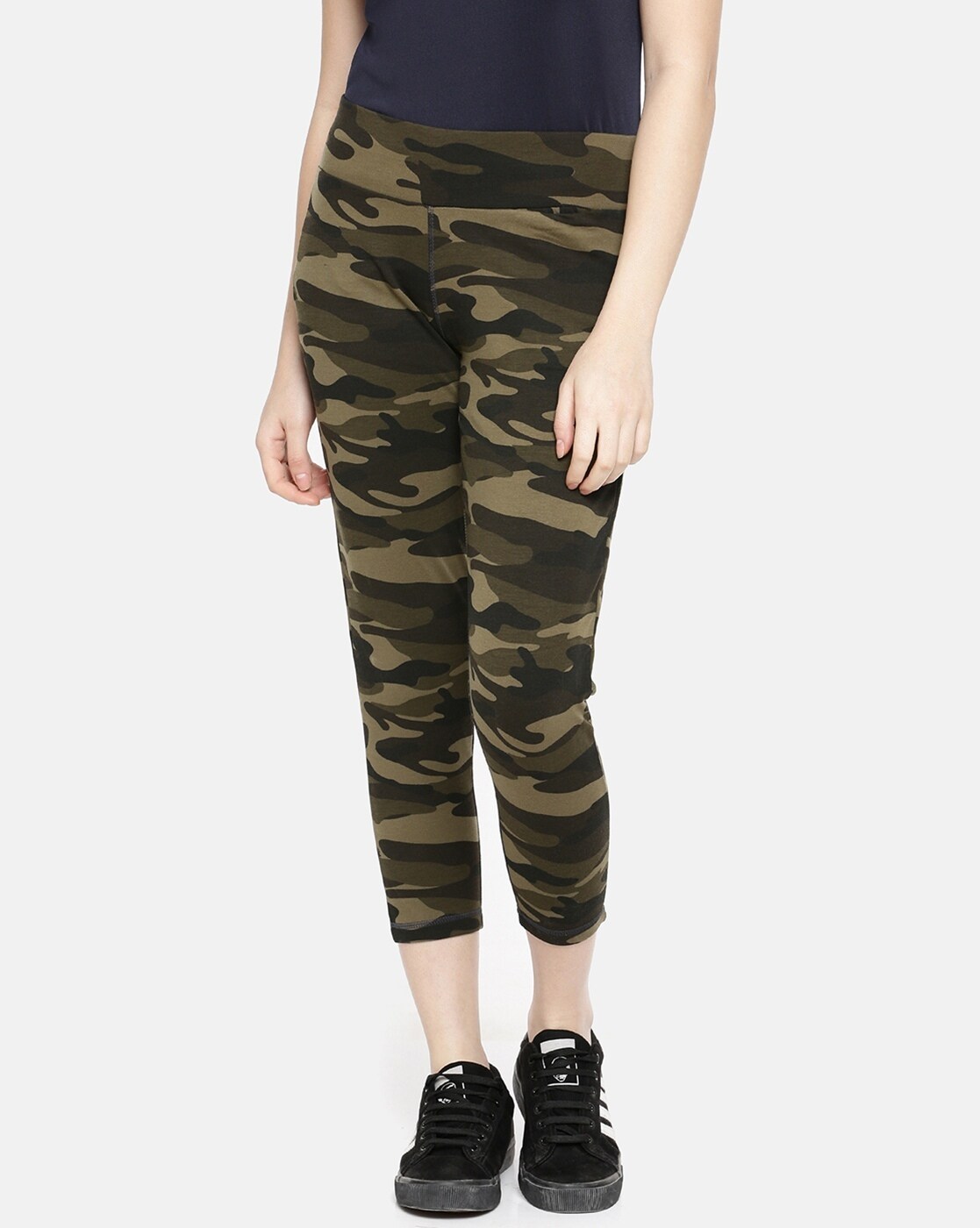 camo fitted pants