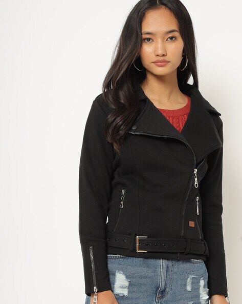 Buy Black Jackets & Coats for Women by Campus Sutra Online