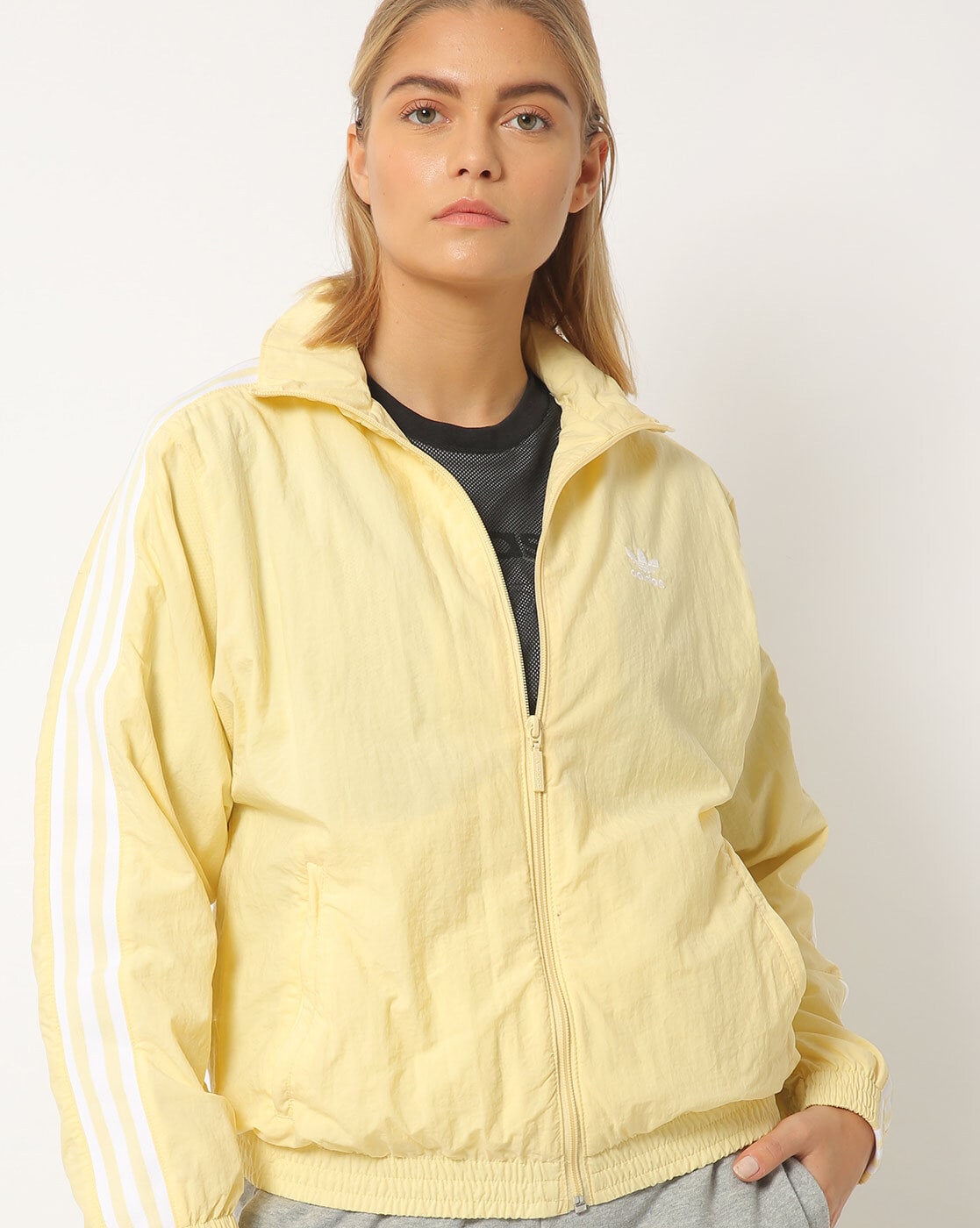 yellow adidas women's jacket
