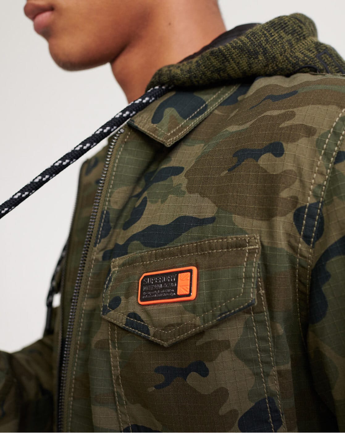 Superdry military storm on sale hood